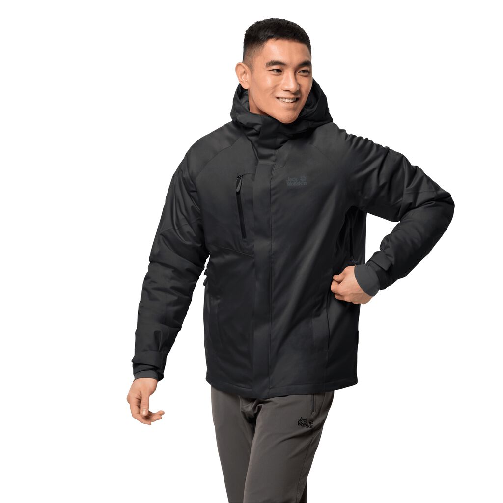 Jack Wolfskin TROPOSPHERE μπουφαν χειμερινα ανδρικα μαυρα | GR9480199